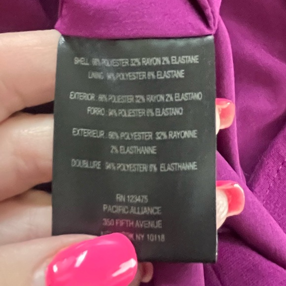 Tahari Arthur S Levine Designer Open Blazer Jacket Plum Women's Size 20W - Picture 10 of 15